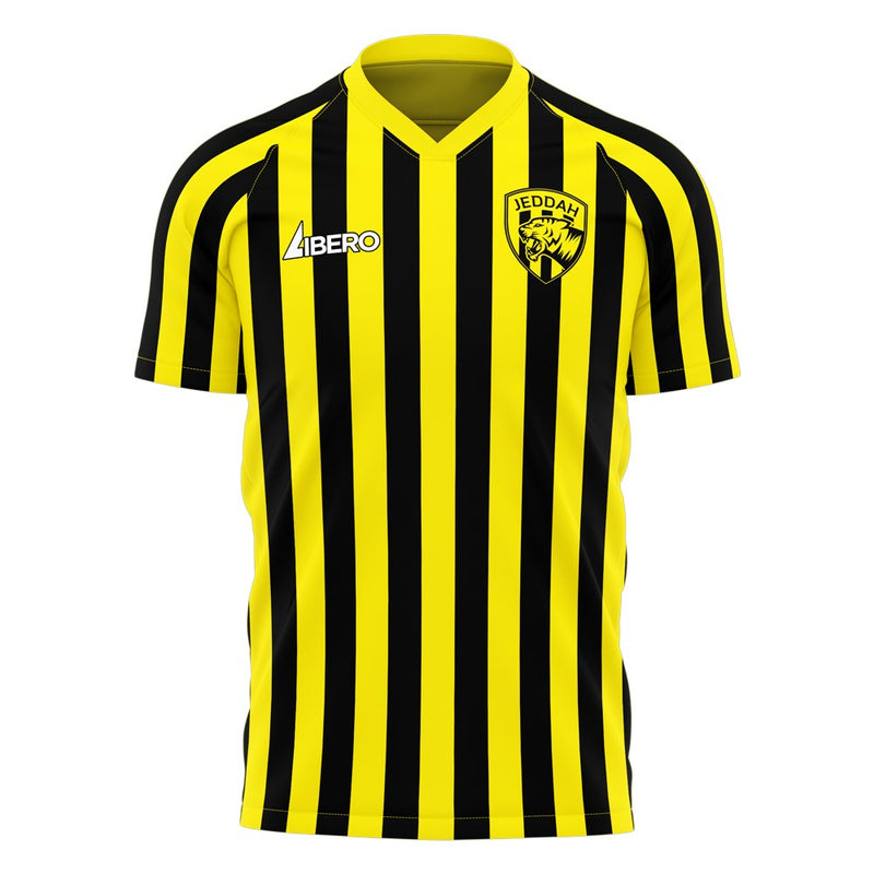 Al-Ittihad 2023-2024 Stripe Home Concept Football Kit (Libero)