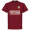 Portugal Ronaldo Team T-Shirt - Maroon