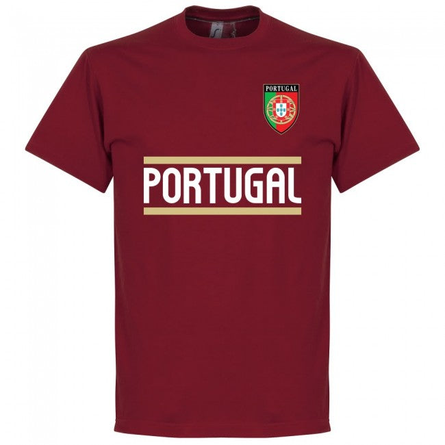 Portugal Ronaldo Team T-Shirt - Maroon