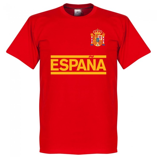 Spain Team Diego Costa Team T-Shirt - Red