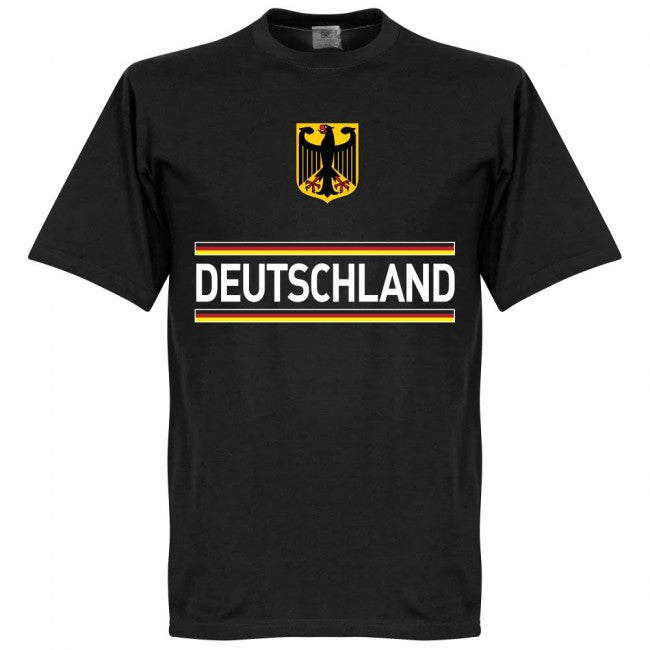 Germany Team T-shirt + Goretzka 8 - Black