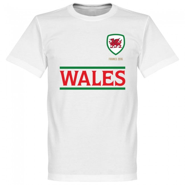 Wales Bale Kids Team T-shirt - White