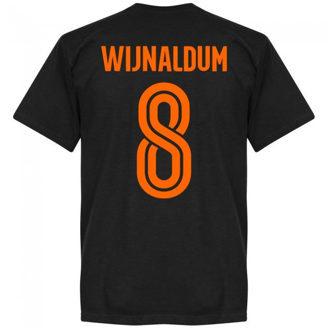 Holland Wijnaldum 8 Team T-Shirt - Black