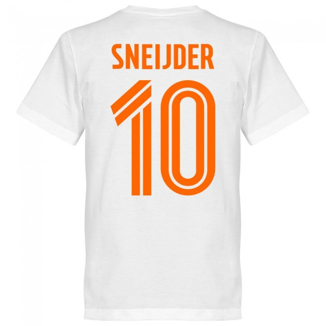 Holland Sneijder 10 Team T-Shirt - White