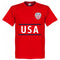 USA Dempsey 7 Team T-Shirt - Red