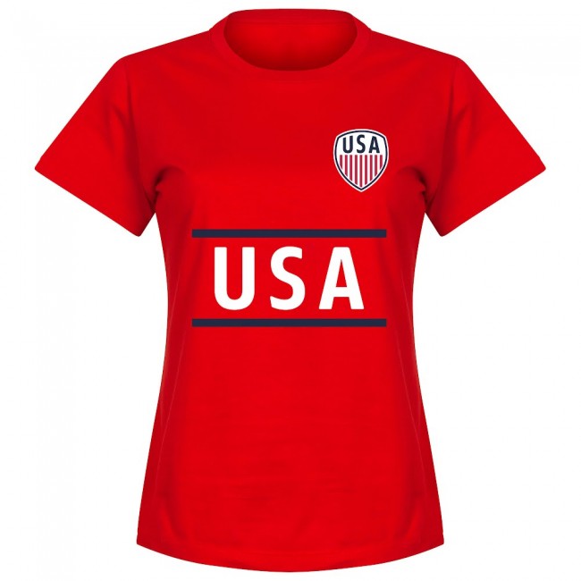 USA Heath 17 Team Womens T-Shirt - Red