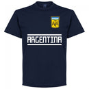 Argentina Kun Aguero 19 Team T-Shirt - Navy