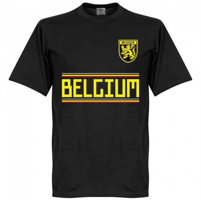 Belgium Courtois 1 Team T-Shirt - Black