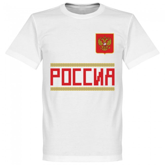 Russia Dzagoev 17 Team T-Shirt - White