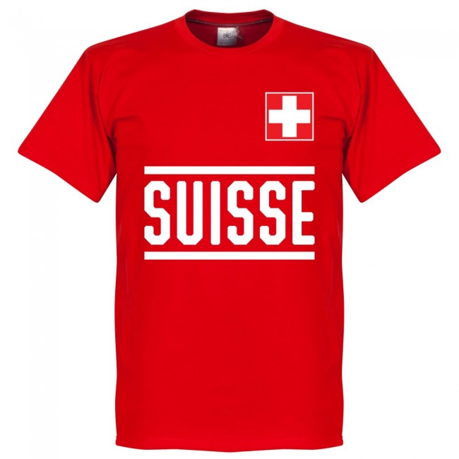Switzerland Xhaka 10 Team T-shirt - Red