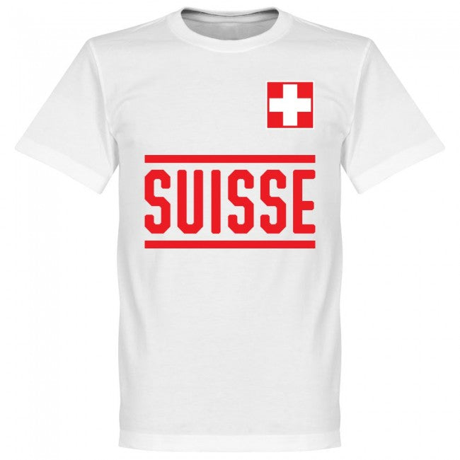 Switzerland Shaqiri 23 Team T-Shirt - White