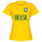 Brazil Team Womens Marta 10 T-shirt - Yellow