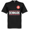 Denmark Schmeichel 1 Team T-Shirt - Black