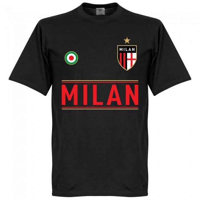 AC Milan Maldini 3 Team T-Shirt - Black