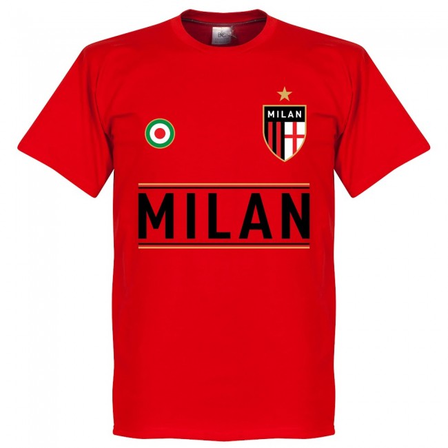 AC Milan Boban 10 Team T-Shirt - Red