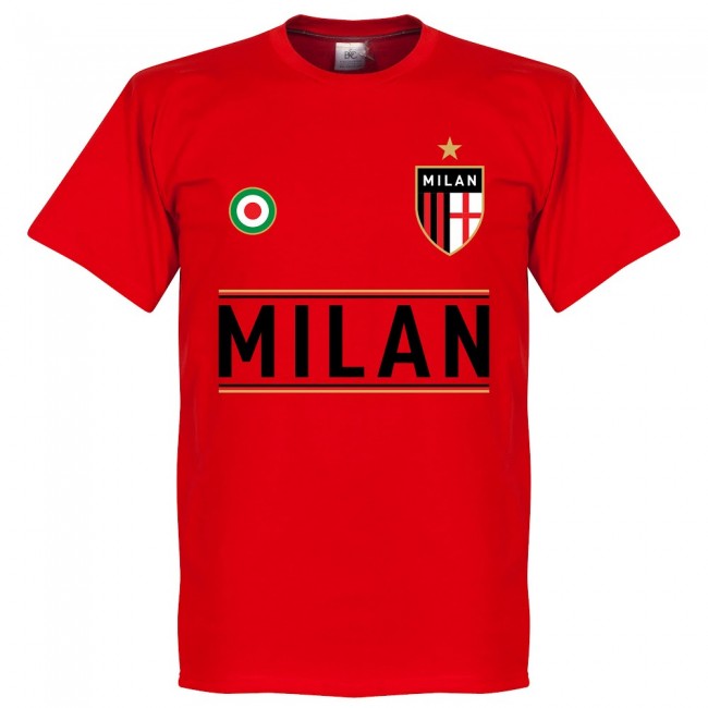 AC Milan Maldini 3 Gallery Team T-Shirt - Red