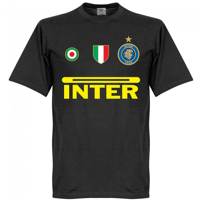 Inter Bergkamp 10 Team T-Shirt - Black