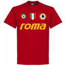 Roma Vintage Totti 10 Team T-Shirt - Tango Red