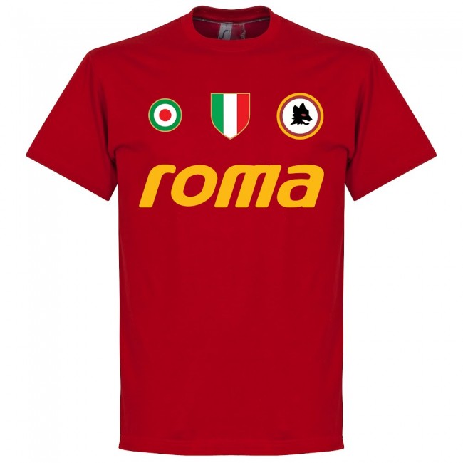 Roma Vintage Pruzzo 9 Team T-Shirt - Tango Red
