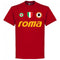 Roma Vintage De Rossi 16 Team T-Shirt - Tango Red