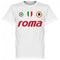 Roma Vintage Totti 10 Team T-Shirt - White