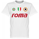 Roma Vintage De Rossi 16 Team T-Shirt - White