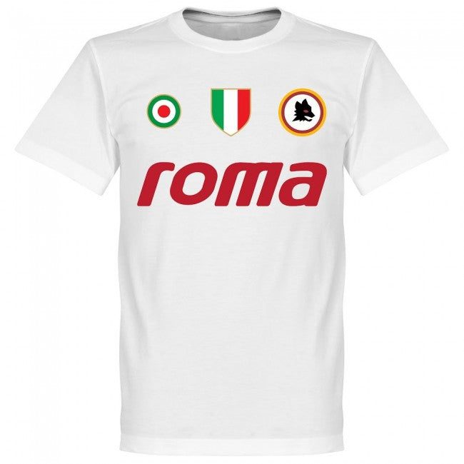 Roma Vintage Falcao 5 Team T-Shirt - White
