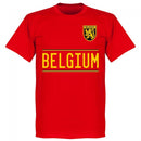 Belgium Lukaku 9 2020 Team T-Shirt - Red