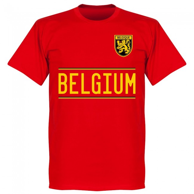 Belgium Lukaku 9 2020 Team T-Shirt - Red