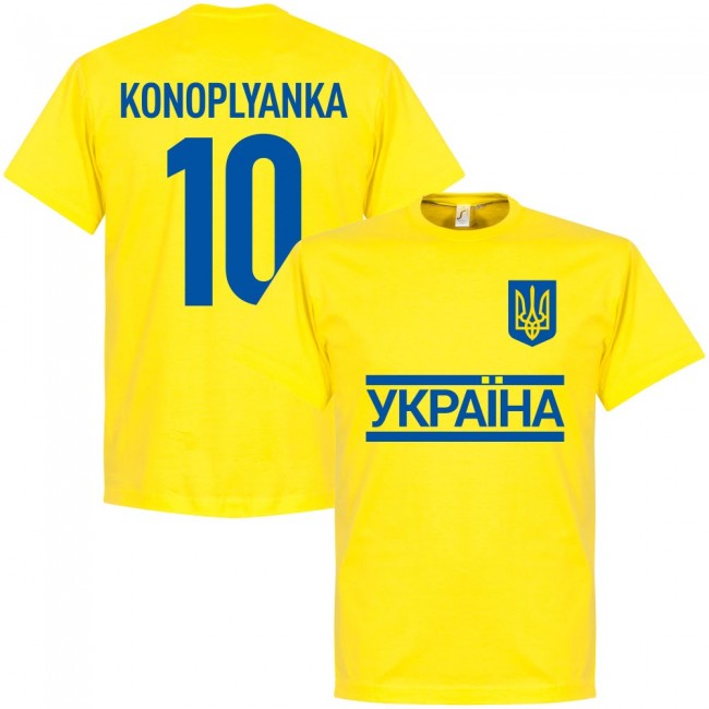 Ukraine Team Konoplyanka 10 T-Shirt - Yellow