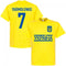 Ukraine Team Yarmolenko 7 T-Shirt - Yellow