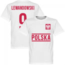 Poland Lewandowski Team T-Shirt - White