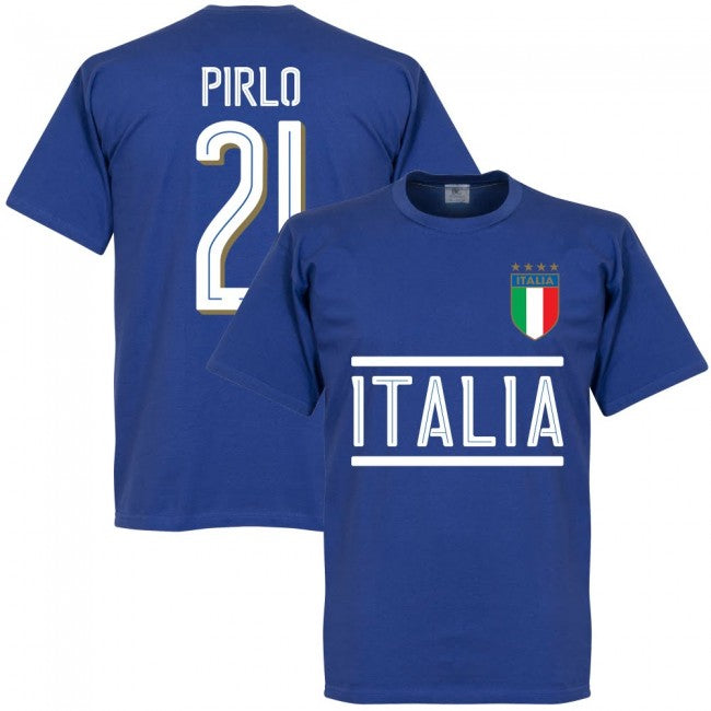 Italy Pirlo Team T-Shirt - Royal