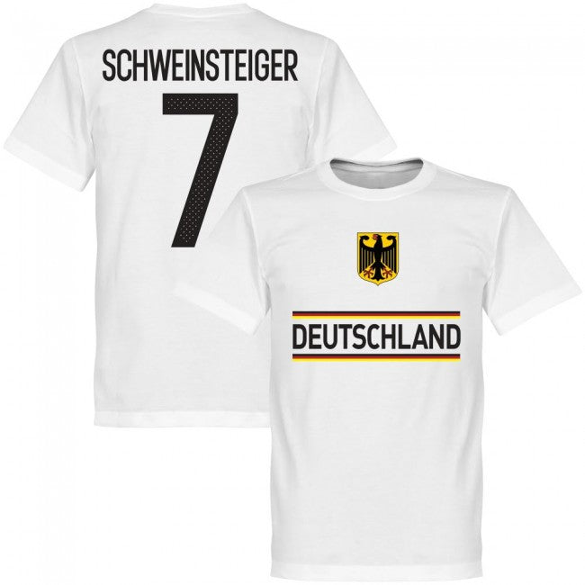 Germany Schweinsteiger 7 Team T-Shirt - White