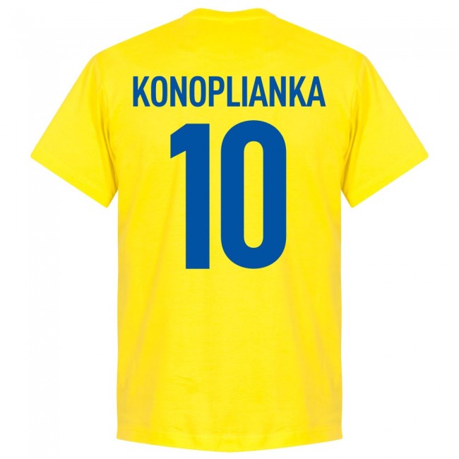 Ukraine Team Konoplyanka 10 T-Shirt - Yellow