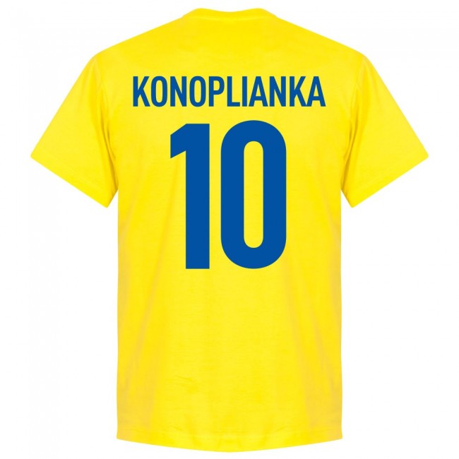 Ukraine Team Konoplyanka 10 T-Shirt - Yellow