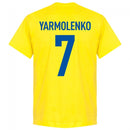 Ukraine Team Yarmolenko 7 T-Shirt - Yellow