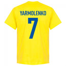 Ukraine Team Yarmolenko 7 T-Shirt - Yellow