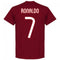 Portugal Ronaldo 7 Team KIDS T-Shirt - Maroon
