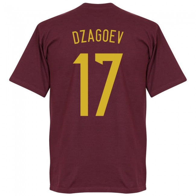 Russia Team Dzagoev T-shirt - Maroon