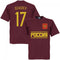 Russia Team Dzagoev T-shirt - Maroon