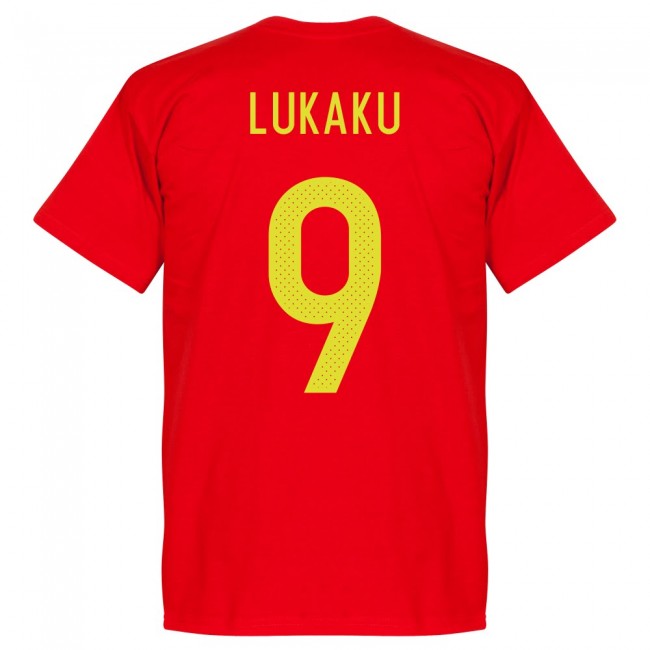 Belgium Lukaku Team T-Shirt - Red