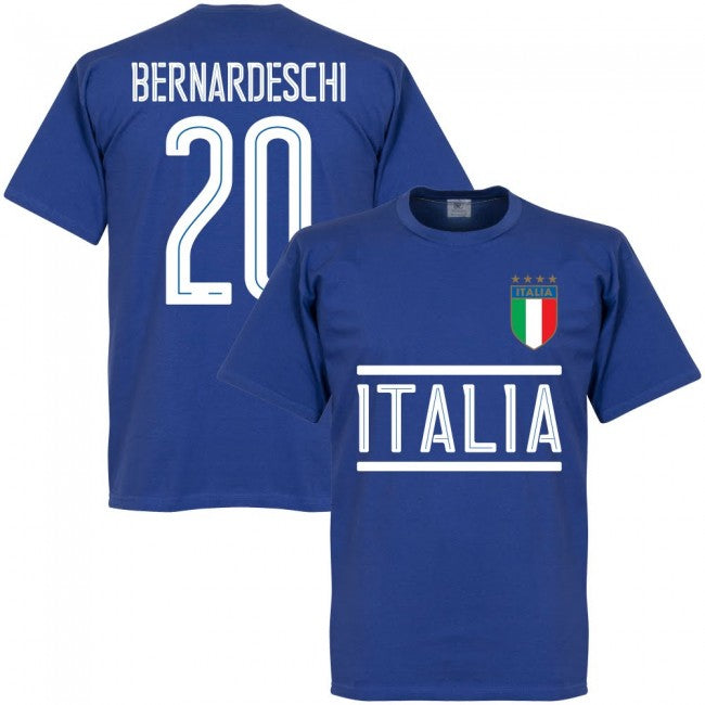 Italy Bernardeschi Team T-Shirt - Royal