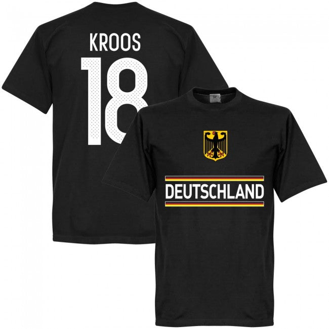Germany Kroos 18 Team T-Shirt - Black