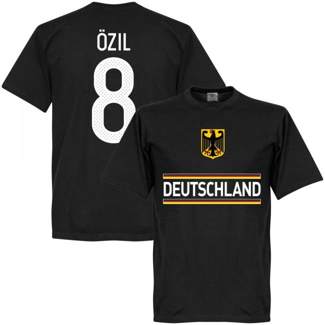 Germany Özil 8 Team T-Shirt - Black