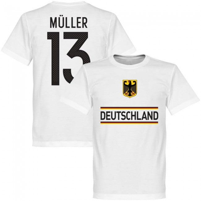 Germany Muller 13 Team T-Shirt - White