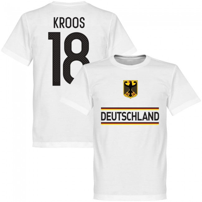 Germany Kroos 18 Team T-Shirt - White