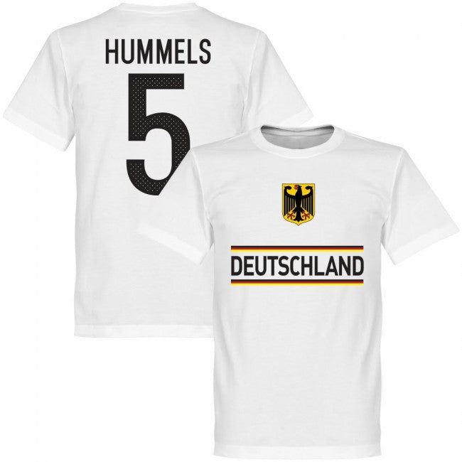 Germany Hummels 5 Team T-Shirt - White