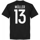 Germany Muller 13 Team T-Shirt - Black
