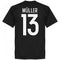 Germany Muller 13 Team T-Shirt - Black